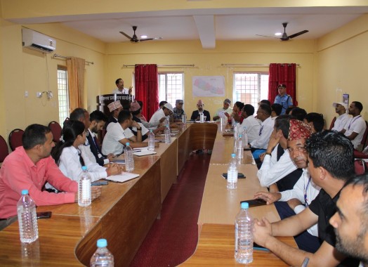 संविधान दिवस तथा राष्ट्रिय दिवस, २०८३ लाई मनाउने सम्बन्धमा आज मिति २०८२।०५।३० गतेका दिन बैठक सम्पन्न भएको।