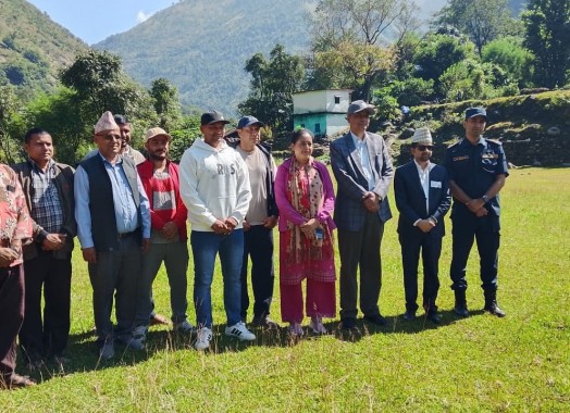 महाकाली नगरपालिका वडा नं. ९ दत्तु साकार स्थित खैल मैदानको अनुगमन निरीक्षण